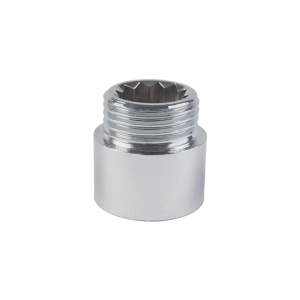 Prolongación cromada y estriada