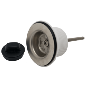 Sopapa pvc roscada acero inox