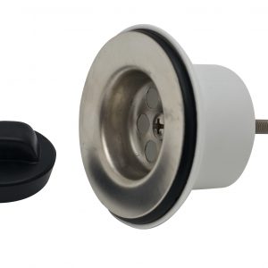 Sopapa PVC Lisa Acero Inox.